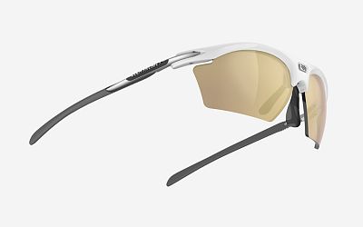 Превью  Велоочки RUDY PROJECT Rydon Slim White Gloss, Линзы: Multilaser Gold (SP545769-0000)